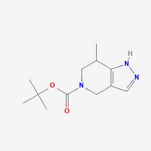 molecular formula C12H19N3O2 B12992372 tert-Butyl 7-methyl-2,4,6,7-tetrahydro-5H-pyrazolo[4,3-c]pyridine-5-carboxylate 