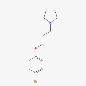 molecular formula C13H18BrNO B1299244 1-(3-(4-Bromophenoxy)propyl)pyrrolidine CAS No. 92104-90-0