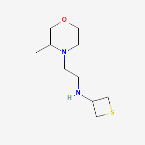 molecular formula C10H20N2OS B12992560 N-(2-(3-Methylmorpholino)ethyl)thietan-3-amine 