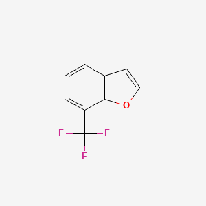 molecular formula C9H5F3O B12992724 7-(Trifluoromethyl)benzofuran 