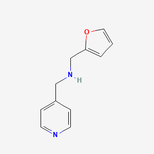 molecular formula C11H12N2O B1299278 Furan-2-ylmethyl-pyridin-4-ylmethyl-amine CAS No. 436086-98-5