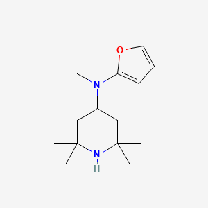molecular formula C14H24N2O B12992786 N-(furan-2-yl)-N,2,2,6,6-pentamethylpiperidin-4-amine 