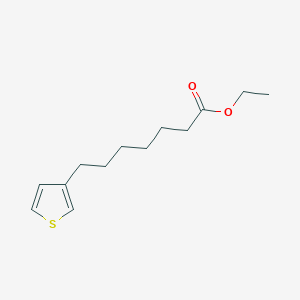 molecular formula C13H20O2S B129928 Ethyl 7-(thiophen-3-yl)heptanoate CAS No. 142422-84-2