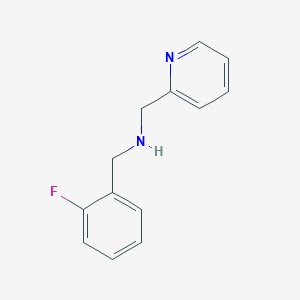 molecular formula C13H13FN2 B1299310 (2-Fluoro-benzyl)-pyridin-2-ylmethyl-amine CAS No. 724757-67-9