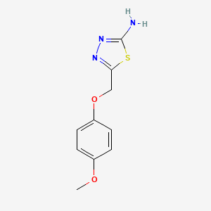 5-((4-Methoxyphenoxy)methyl)-1,3,4-thiadiazol-2-amine