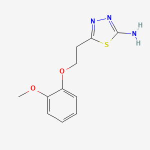 5-[2-(2-Methoxy-phenoxy)-ethyl]-[1,3,4]thiadiazol-2-ylamine