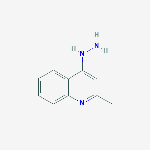 molecular formula C10H11N3 B1299336 4-Hydrazinyl-2-Methylquinoline CAS No. 49612-00-2