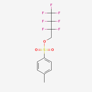 molecular formula C11H9F7O3S B1299337 2,2,3,3,4,4,4-Heptafluorobutyl p-toluenesulfonate CAS No. 312-66-3