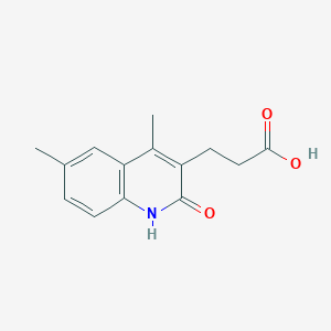 3-(2-Hydroxy-4,6-dimethyl-quinolin-3-yl)-propionic acid