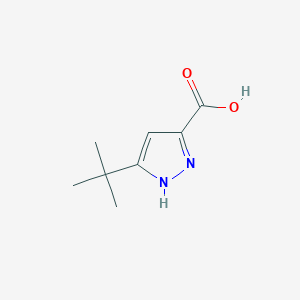 molecular formula C8H12N2O2 B1299346 3-tert-butyl-1H-pyrazole-5-carboxylic acid CAS No. 83405-71-4