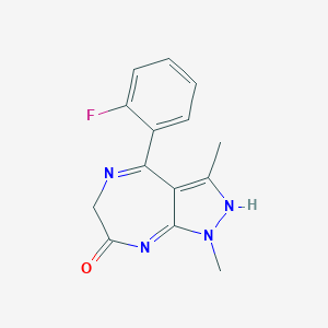 molecular formula C14H13FN4O B129935 8-Demethyl Zolazepam CAS No. 31271-94-0