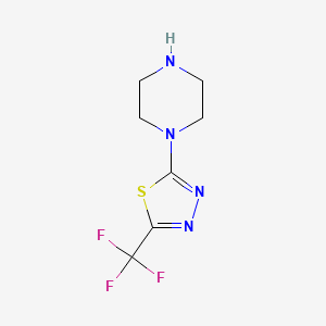 1-(5-Trifluoromethyl-[1,3,4]thiadiazol-2-yl)-piperazine