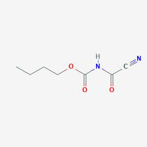 molecular formula C7H10N2O3 B12993784 Butyl N-(cyanocarbonyl)carbamate 