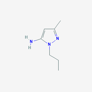 molecular formula C7H13N3 B1299391 5-Methyl-2-propyl-2H-pyrazol-3-ylamine CAS No. 3524-34-3