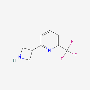 molecular formula C9H9F3N2 B12993912 2-(Azetidin-3-yl)-6-(trifluoromethyl)pyridine 