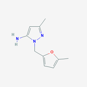 5-Methyl-2-(5-methyl-furan-2-ylmethyl)-2H-pyrazol-3-ylamine