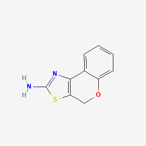 molecular formula C10H8N2OS B1299413 4H-chromeno[4,3-d][1,3]thiazol-2-amine CAS No. 31877-68-6