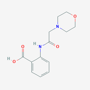 molecular formula C13H16N2O4 B1299415 2-(2-Morpholin-4-yl-acetylamino)-benzoic acid CAS No. 446852-21-7