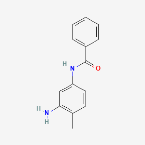 molecular formula C14H14N2O B1299420 N-(3-amino-4-methylphenyl)benzamide CAS No. 221875-98-5