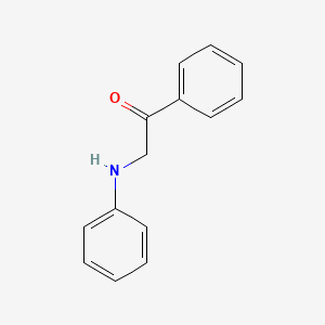 molecular formula C14H13NO B1299432 2-Anilinoacetophenone CAS No. 5883-81-8