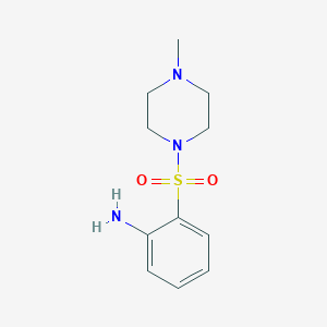 molecular formula C11H17N3O2S B1299438 2-(4-Methyl-piperazine-1-sulfonyl)-phenylamine CAS No. 436095-29-3