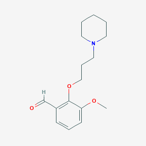 3-Methoxy-2-(3-piperidin-1-yl-propoxy)-benzaldehyde
