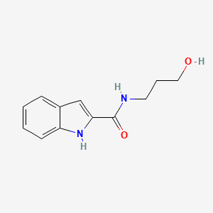 molecular formula C12H14N2O2 B1299451 N-(3-hydroxypropyl)-1H-indole-2-carboxamide CAS No. 357616-16-1