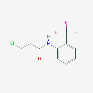 molecular formula C10H9ClF3NO B1299452 3-chloro-N-[2-(trifluoromethyl)phenyl]propanamide CAS No. 349097-65-0