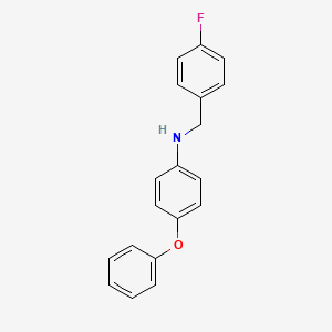 molecular formula C19H16FNO B12994640 N-(4-Fluorobenzyl)-4-phenoxyaniline 