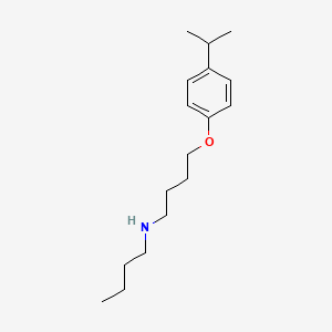 molecular formula C17H29NO B1299468 N-butyl-4-(4-propan-2-ylphenoxy)butan-1-amine CAS No. 5527-74-2