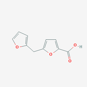 molecular formula C10H8O4 B12994707 5-(Furan-2-ylmethyl)furan-2-carboxylic acid 