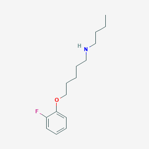 molecular formula C15H24FNO B1299471 N-butyl-5-(2-fluorophenoxy)pentan-1-amine CAS No. 5554-50-7