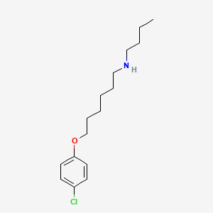 molecular formula C16H26ClNO B1299473 N-butyl-6-(4-chlorophenoxy)hexan-1-amine CAS No. 5564-49-8
