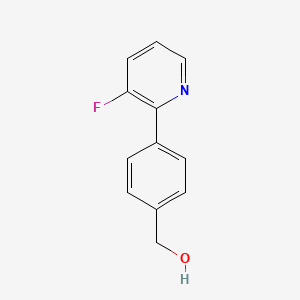 molecular formula C12H10FNO B12994738 (4-(3-Fluoropyridin-2-yl)phenyl)methanol 
