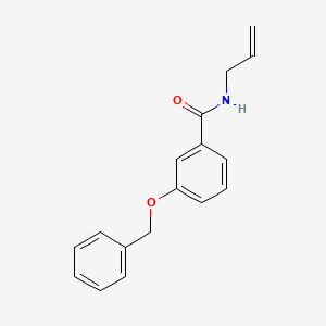 molecular formula C17H17NO2 B1299479 3-phenylmethoxy-N-prop-2-enylbenzamide CAS No. 6120-98-5