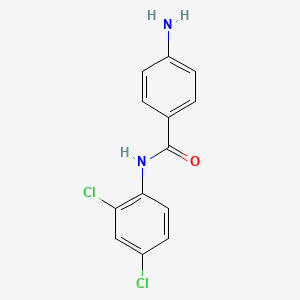 molecular formula C13H10Cl2N2O B1299481 4-amino-N-(2,4-dichlorophenyl)benzamide CAS No. 425630-96-2