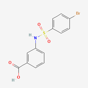 molecular formula C13H10BrNO4S B1299494 3-(4-Bromo-benzenesulfonylamino)-benzoic acid CAS No. 59256-24-5