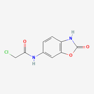 molecular formula C9H7ClN2O3 B1299499 2-Chloro-N-(2-hydroxy-benzooxazol-6-yl)-acetamide CAS No. 496056-68-9