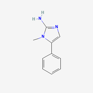 molecular formula C10H11N3 B1299502 1-Methyl-5-phenyl-1H-imidazol-2-ylamine CAS No. 787586-80-5