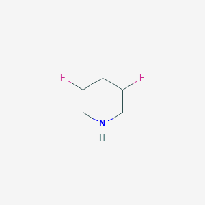 molecular formula C5H9F2N B12995073 3,5-Difluoropiperidine CAS No. 1228631-14-8