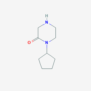 molecular formula C9H16N2O B1299508 1-Cyclopentylpiperazin-2-one CAS No. 59702-17-9