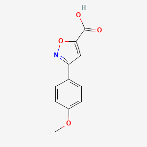 molecular formula C11H9NO4 B1299509 3-(4-Methoxyphenyl)isoxazole-5-carboxylic acid CAS No. 618383-47-4