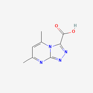 molecular formula C8H8N4O2 B1299510 5,7-Dimethyl-[1,2,4]triazolo[4,3-a]pyrimidine-3-carboxylic acid CAS No. 842972-32-1