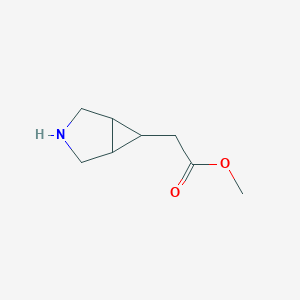 molecular formula C8H13NO2 B12995138 Methyl 2-(3-azabicyclo[3.1.0]hexan-6-yl)acetate 