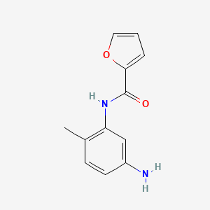 molecular formula C12H12N2O2 B1299520 N-(5-amino-2-methylphenyl)furan-2-carboxamide CAS No. 436089-27-9