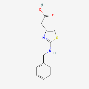 molecular formula C12H12N2O2S B1299526 (2-Benzylamino-thiazol-4-yl)-acetic acid CAS No. 211102-84-0