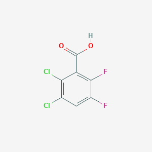 molecular formula C7H2Cl2F2O2 B12995333 2,3-Dichloro-5,6-difluorobenzoic acid CAS No. 1263376-91-5