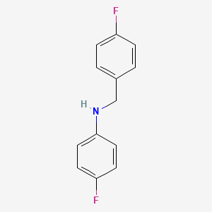 molecular formula C13H11F2N B1299535 4-fluoro-N-[(4-fluorophenyl)methyl]aniline CAS No. 80143-73-3