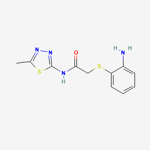2-(2-Amino-phenylsulfanyl)-N-(5-methyl-[1,3,4]thiadiazol-2-yl)-acetamide
