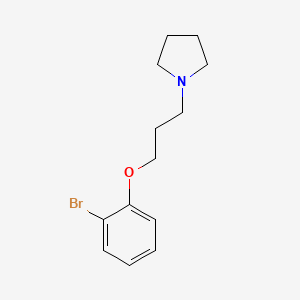 molecular formula C13H18BrNO B1299556 1-(3-(2-Bromophenoxy)propyl)pyrrolidine CAS No. 415937-02-9